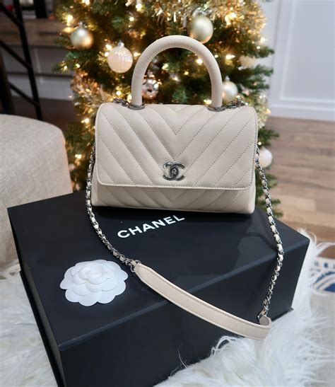 chanel double handle bag|chanel top handle bag small.